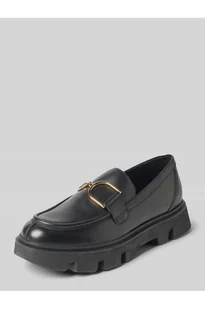 Mokasyny ze skóry z profilowaną podeszwą model VILDE - Geox - Mokasyny damskie - miniaturka - grafika 1