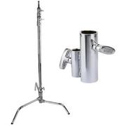 Statywy i uchwyty do lamp - Statyw oświetleniowy Rotolight 20" Chrome-Plated C-Stand and Adapter Bundle - miniaturka - grafika 1