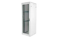 Szafy rack - Digitus Szafa sieciowa stojąca Unique 19" 47U rack 800x800, drzwi przód szyba, szary, 800kg - miniaturka - grafika 1