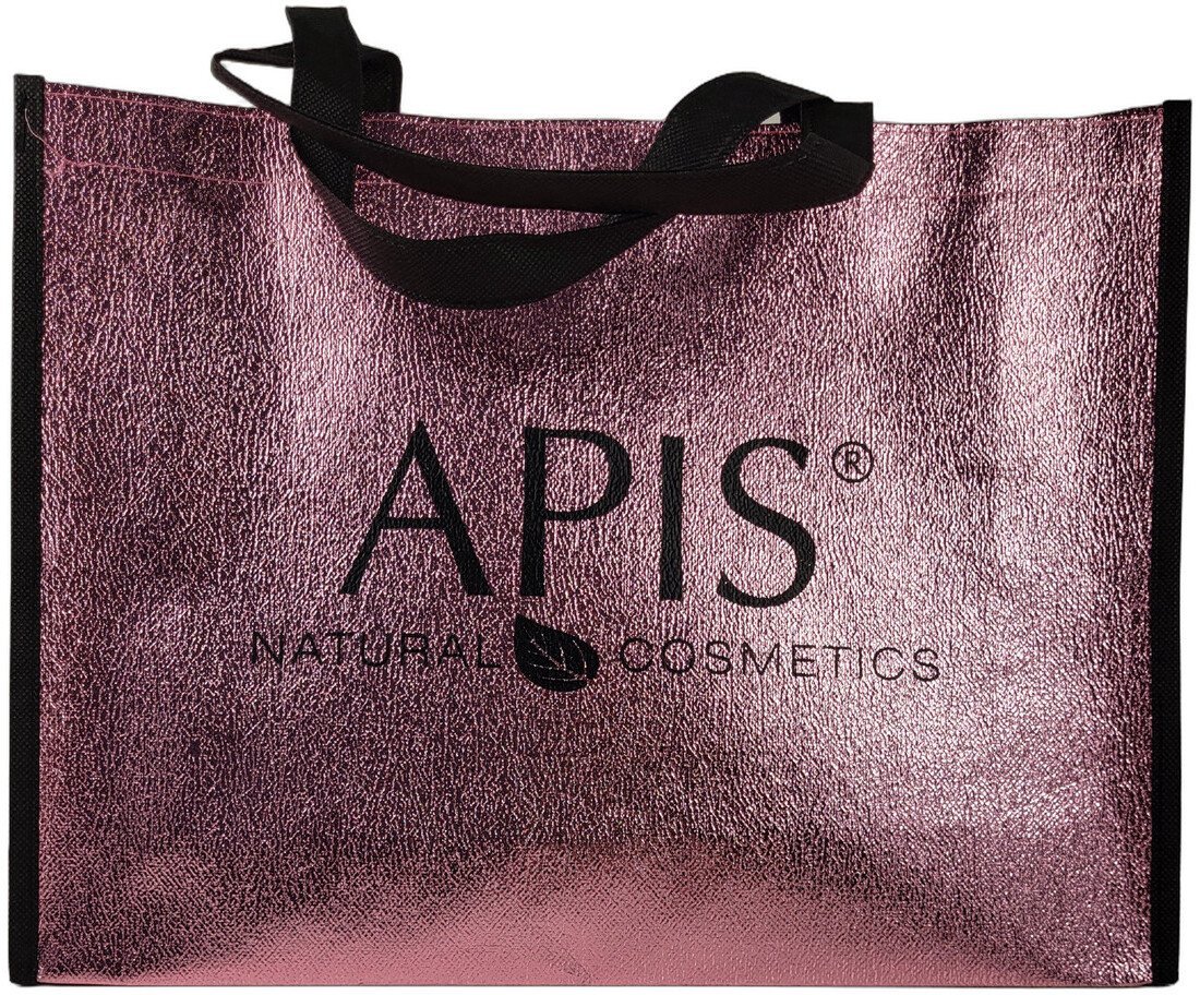 Apis Apis Elegancka Torba Zakupowa Shopper Metaliczna