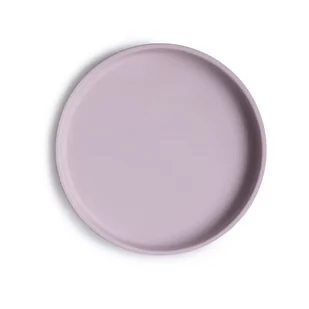 Mushie Silikonowy Talerzyk z Przyssawką Classic Soft Lilac - Miseczki i talerzyki dla dzieci - miniaturka - grafika 1