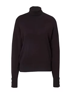 Scotch & Soda Maison Black Bean 5122, damski sweter z golfem, luźny krój, L - Swetry damskie - miniaturka - grafika 1