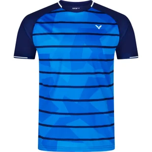 Koszulka męska Victor  T-Shirt T-33103 Blue L - Koszulki sportowe męskie - miniaturka - grafika 1