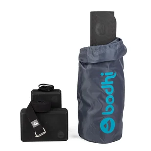 Zestaw do jogi czarny TPE mata+pasek+klocki + torba - Torby sportowe - miniaturka - grafika 1