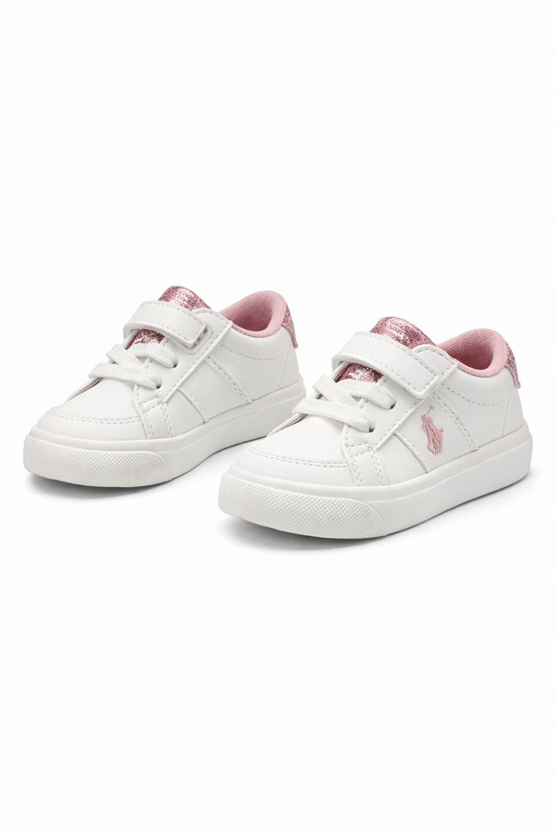 POLO RALPH LAUREN SPORTOWE BIAŁE BUTY DZIECIĘCE ZAPINANE 25 2I3A