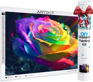 OBRAZ HAFT DIAMENTOWY DIAMOND PAINTING RÓŻA MOZAIKA WYKLEJANKA 35 x 50 cm - Zabawki kreatywne OBRAZ HAFT DIAMENTOWY DIAMOND PAINTING RÓŻA MOZAIKA WYKLEJANKA 35 x 50 cm - Zabawki kreatywne - miniaturka - grafika 1