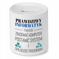 Skarbonki - Skarbonka Dla Chemika na Urodziny na Prezent z Nadrukiem ze Zdjęciem + Opakowanie na prezent (wzór 03) - miniaturka - grafika 1