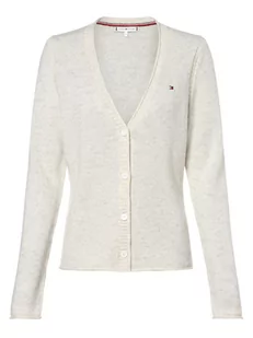 Tommy Hilfiger - Kardigan damski, biały - Swetry damskie - miniaturka - grafika 1