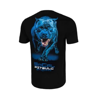 Koszulki sportowe męskie - Pit Bull T-shirt Koszulka In Blue Black - grafika 1