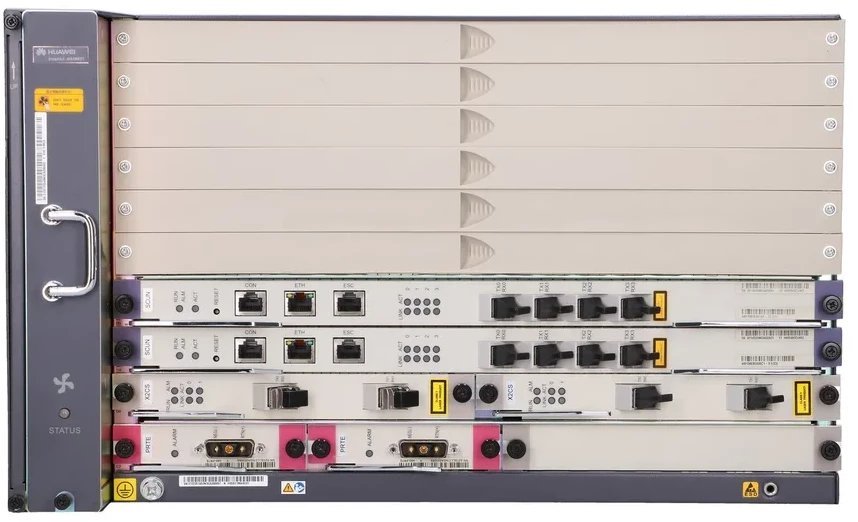 Huawei MA5683T OLT 2x X2CS, 2x SCUN, 2x PRTE, brak karty PON MA5683T 2*X2CS, 2*SCUN,2*PRTE
