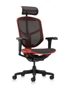 Fotele gamingowe - Fotel gamingowy Enjoy 2 Ultra Equator Red - miniaturka - grafika 1
