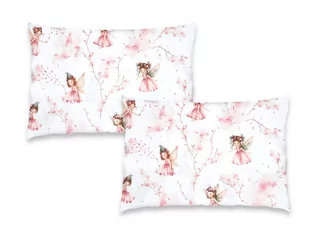 2 PACK - POSZEWKA 40x60 cm DZIECIĘCA PODRÓŻ BAWEŁNA 100% KRAINA CZARÓW RÓŻ - Pościel dla dzieci - miniaturka - grafika 1