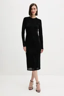 Sukienki - Joop! sukienka kolor czarny midi dopasowana 30048292 - miniaturka - grafika 1