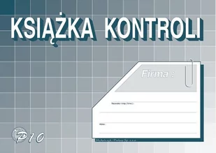 Michalczyk&Prokop KSIĄŻKA KONTROLI A5 P10 - Druki akcydensowe - miniaturka - grafika 1