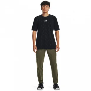 Męskie spodnie treningowe Under Armour UA Stretch Woven Cargo Pants - khaki - UNDER ARMOUR - Spodnie sportowe męskie - miniaturka - grafika 1