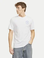 Koszulki męskie - Jack&Jones T-Shirt Simon 12269280 Biały Standard Fit - miniaturka - grafika 1