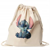 Plecaki worki - Plecak bawełniany 34x40 Lilo Stitch Disney Na Prezent Dla Dzieci - miniaturka - grafika 1