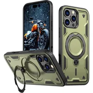 Etui i futerały do telefonów - Etui HURTEL Hybrid Armor Trendy MagSafe do Apple iPhone 16 Pro Zielony - miniaturka - grafika 1