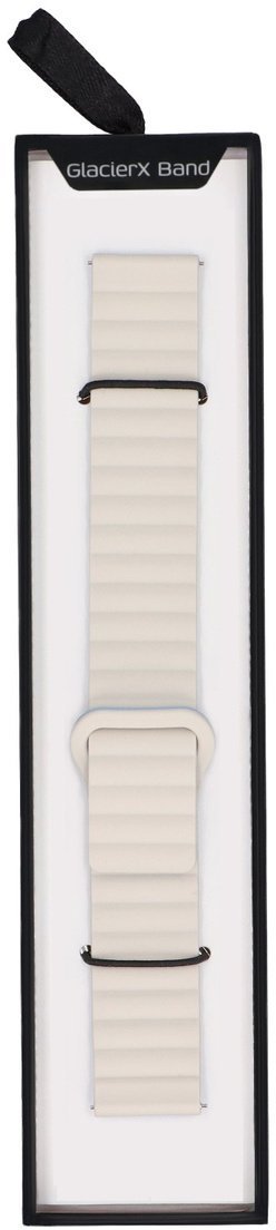 GlacierX pasek do smartwatcha Silicone Magnetic Wave Creamy Sky Śmietankowo-błękitny 22mm
