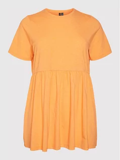 Sukienki - Vero Moda Curve Sukienka codzienna Dixie 10263981 Pomarańczowy Regular Fit - grafika 1