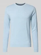 Swetry męskie - Sweter z dzianiny o kroju regular fit z czystej bawełny - miniaturka - grafika 1