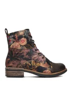 Botki damskie - Rieker Trzewiki CEO-94611-91 Czarny - miniaturka - grafika 1