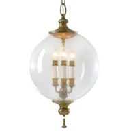 Lampy sufitowe - Lampa wisząca Argento - kolor transparentny, złoty - FE/ARGENTO/P - miniaturka - grafika 1