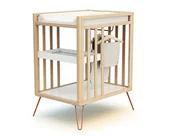 Przewijaki - JURABABY - Przewijak drewniany 2-półkowy TYLKO Terakota - miniaturka - grafika 1