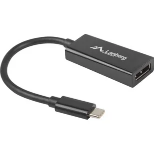 LANBERG ADAPTER USB-C 3.1 M) > DP F) 15CM AD-UC-DP-01 - Akcesoria do komputerów stacjonarnych - miniaturka - grafika 3