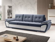 Sofy i kanapy - Rozkładana kanapa Enzo z z pojemnikiem na pościel granatowa. - miniaturka - grafika 1