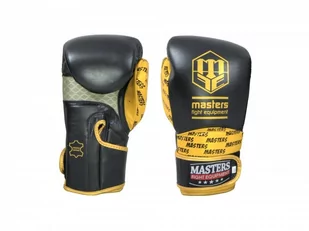 Masters Fight Equipment, Rękawice bokserskie, RBT-Proffesional, czarno-żółty, rozmiar 10 - Rękawice bokserskie - miniaturka - grafika 1