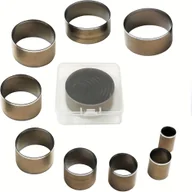 Rękodzieło - TEMU Okrągły Dziurkacz do Skóry, 9 szt. – Otwory 10, 15, 20, 25, 30, 35, 40, 50 mm, Narzędzie z Wysokowęglowej Stali, Zestaw Do Cięcia i Przebijania - miniaturka - grafika 1