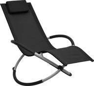 Leżaki ogrodowe - Elior Czarny nowoczesny leżak dziecięcy - Nolio - miniaturka - grafika 1