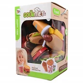 Zabawy w naśladowanie dorosłych - SZTUCZNE JEDZENIE DLA DZIECI FAST FOOD HOTDOG HAMBURGER AKCESORIA DO ZABAWY - miniaturka - grafika 1