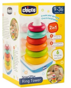 Piramidka kolorowa - Chicco - Zabawki interaktywne dla dzieci - miniaturka - grafika 1