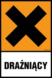 LB014 DRAŻNIĄCY /ŚRODEK, PREPARAT, PN - PŁYTA PCV 1MM; (700X1050MM) - Systemy ekspozycyjne i znaki informacyjne - miniaturka - grafika 1