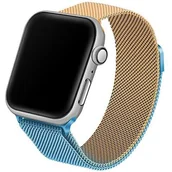 Paski - Beline pasek Apple Watch Steel 38/40/41mm niebiesko-złoty blue/gold - miniaturka - grafika 1