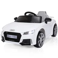 Samochody i pojazdy dla dzieci - Samochód dla dzieci Audi TT RS Biały 104 x 63,5 x 45,5 cm - miniaturka - grafika 1