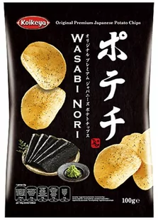 Koikeya Chipsy ziemniaczane Potechi Wasabi Nori 100g - Koikeya 2839-uniw - Kuchnie świata - miniaturka - grafika 1