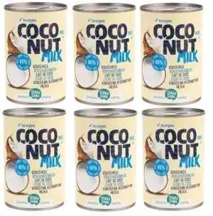Terrasana Mleczko Kokosowe 6x400ml (80% kokosa) BEZ GUMY GUAR - Zdrowa żywność - miniaturka - grafika 1