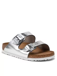 Birkenstock Klapki Arizona 1005961 Srebrny - Klapki i japonki damskie - miniaturka - grafika 1