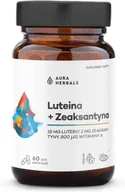 Wzrok i słuch - Aura Herbals Luteina+ Zeaksantyna + Witamina A, kapsułki 60 szt. - miniaturka - grafika 1
