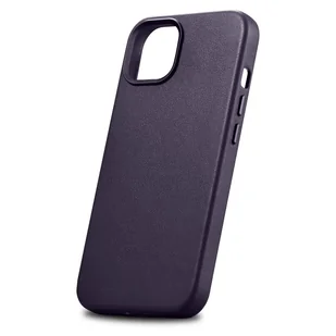 iCarer Case Leather pokrowiec etui z naturalnej skóry do iPhone 14 Plus ciemnofioletowy (kompatybilne z MagSafe) - Etui i futerały do telefonów - miniaturka - grafika 7