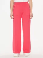 Spodnie sportowe damskie - United Colors Of Benetton Spodnie dresowe 1294DF009 Różowy Relaxed Fit - miniaturka - grafika 1