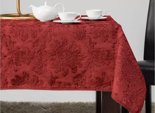 CZERWIEŃ-obrus 140/180cm - Obrusy i serwetki - miniaturka - grafika 1