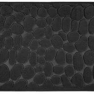 Dywaniki łazienkowe - Mata łazienkowa z pianki Memory Foam, chłonna i antypoślizgowa, 50 x 80 cm, czarna - miniaturka - grafika 1