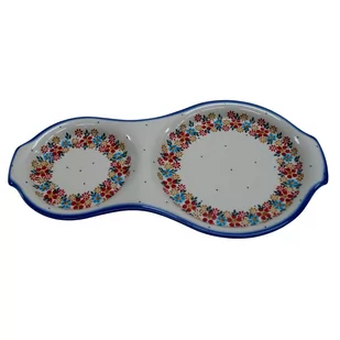 Ceramiczna tacka śniadaniowa Ceramika Bolesławiec - Tace i patery - miniaturka - grafika 1