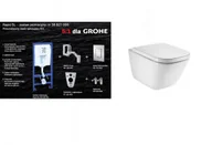 Miski WC - ROCA ZESTAW 7w1 ZESTAW 7w1: Miska ROCA GAP A34647L000 + Deska wolnoopadająca ROCA A80148200U + stelaż GROHE RAPID SL - miniaturka - grafika 1