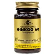 Suplementy naturalne - Solgar Ginkgo Biloba (Miłorząb Japoński) - 60 kapsułek SOL3914 - miniaturka - grafika 1