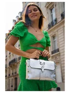 Torebki damskie - Christian Laurier Skórzana torebka "Paty" w kolorze srebrnym - 25 x 18 x 10 cm - miniaturka - grafika 1